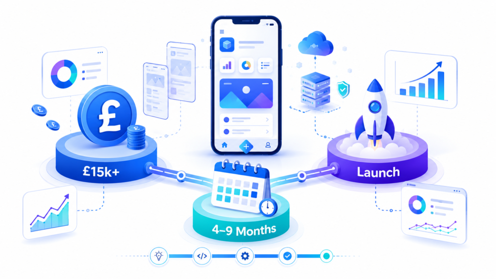Timeline different phase in app development